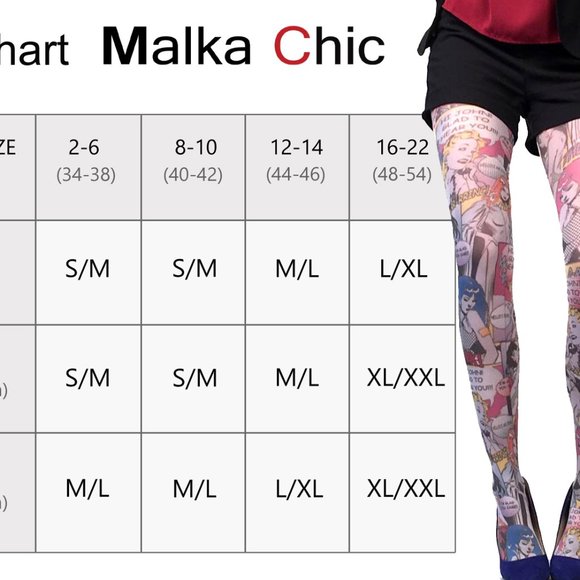 Green Carnaby Patterned Tights Pantyhose for Women | Available in Plus Size - Picture 2 of 2